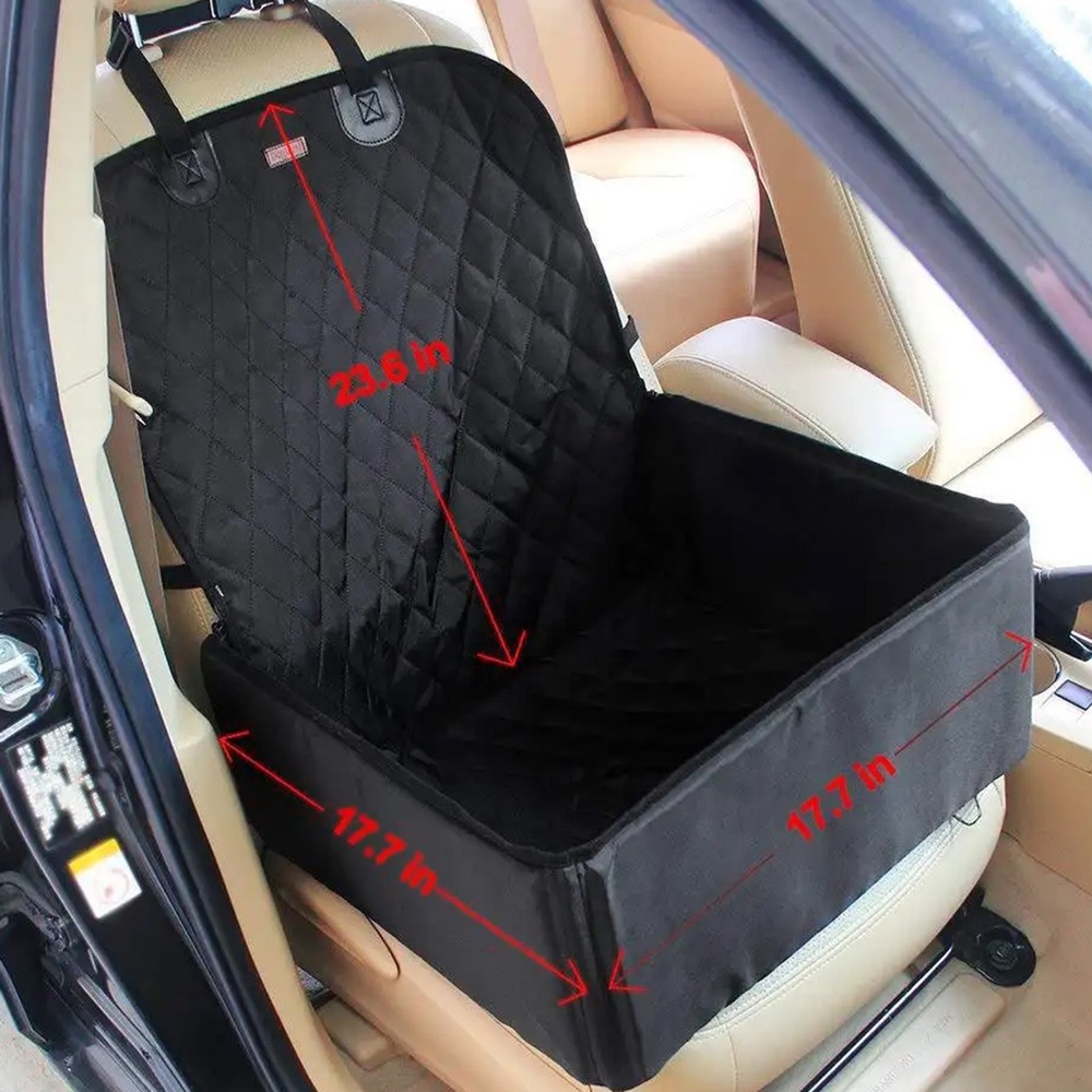 Waterproof Pet Hammock Car Seat Cover & Belt -Travel Safely in Cars, Trucks, SUV - Picture 5 of 5